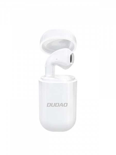 Беспроводная Bluetooth гарнитура DUDAO U10S с зарядным модулем, белый