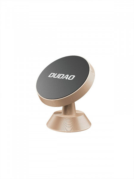 Автомобильный магнитный держатель универсальный для смартфона DUDAO F6H, золотой