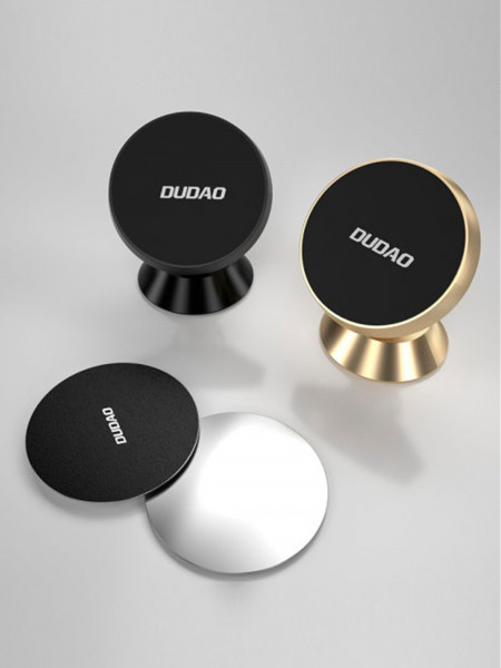 Автомобильный магнитный держатель универсальный для смартфона DUDAO F6H, золотой