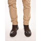 820МТ Ботинки мужские, коричневые, натуральная кожа, натуральный мех