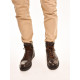 830МТ Ботинки мужские, коричневые, натуральная кожа, натуральный мех