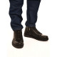 Н822МТ Ботинки мужские, черные, натуральная кожа, натуральный мех
